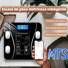 Balança Bioimpedância Digital Profissional Suporta Até 180kg Via Bluethooth Escala De Peso Digital Eletrônica