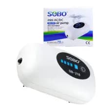 Mini Oxigenador Bomba de Ar Portátil Para Aquário Sebo Air Pump 2600mAh - AC/DC SB-218
