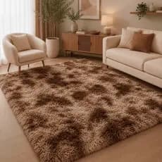 Tapete Felpudo 1,00x1,50 Luxo Sala Quarto Decorativo Moderno Antiderrapante