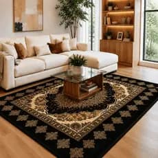 Tapete Sala Indiano Luxo 2,00x1,50m Grande Macio Decorativo Moderno Antiderrapante
