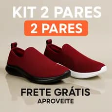 Kit 2 Tênis Meia Feminino Solado Leve Minimalista Texturizado - Promoção Envio Imediato