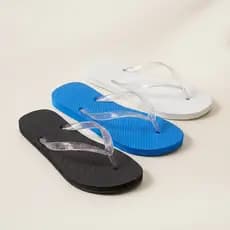 Kit 4 Pares Chinelo de Dedo Feminino Adulto/Infantil Versátil – Leve e Promoção