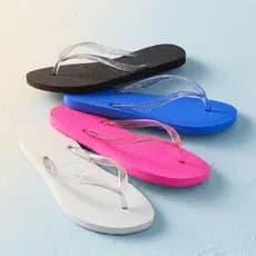 Kit 4 Pares Chinelo de Dedo Feminino Adulto/Infantil