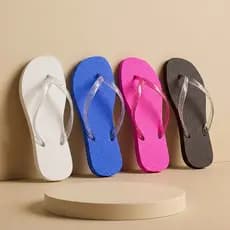 Kit 4 Pares Chinelo de Dedo Feminino Adulto/Infantil Versátil – Leve e Confortável Promoção Barato