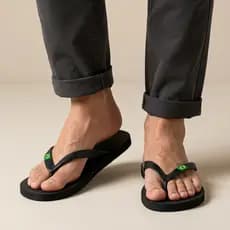 Chinelo de Dedo Masculino com Bandeirinha Brasil Versátil- Promoção Envio Imediato