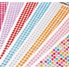 Cartela de Adesivo Strass