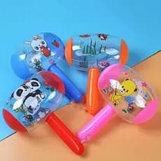 Kit  10 /20/30/40/ Martelos InflÃvel 25cm C/luz Brinquedo Bebê Crianca