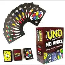 Jogo de cartas UNO GENERICO Show 'emNo Mercy' para criancas, adultos, amigos, e familiare