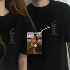 Camiseta Personalizada Para Namorados Presente de Casal Dia dos Namorados 100% Algodão Unissex