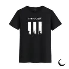 Camiseta Unissex Banda de Rock Paramore 100% Algodão Personalizada