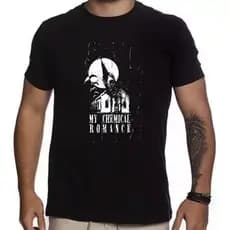 Camiseta Banda de Rock My Chemical Romance 100% Algodão Personalizada Gerard Way Unissex