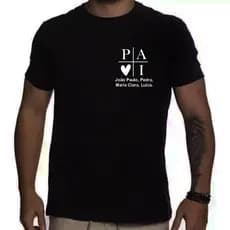 Camiseta Personalizada para Pai Avô Dia dos Pais Escolha os Nomes 100% Algodão Presente para Pai