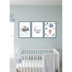 Quadro Decorativo Personalizado para Quarto de Bebê com Nome do Filho(a) Impressão de Alta Qualidade
