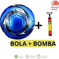 Kit Bola de Futebol + Bomba de Ar Manual Portátil/ Para Encher Tamanho/ Oficial Couro Sintético Campo Costurada..,,;~~