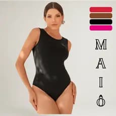 Maiô Feminino Simbal Poliamida Costas Abertas Moda Praia Piscina Resort Praia Liso Cavado