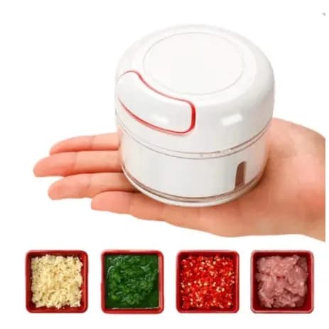 🥗 Mini Processador de Alimentos Manual com Corda Retrátil – Praticidade na Cozinha!