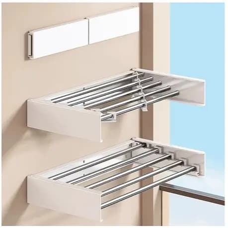 👕 OFERTA! Varal Mágico Retrátil Dobrável Com 70 cm de largura e 5 Varetas  – Organização e Praticidade!