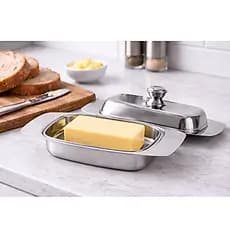 🔥 APROVEITA!!! Manteigueira com Tampa Inox – Elegância e Praticidade na Sua Mesa 🧈✨