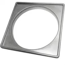 Porta Grelha 10x10 Aço Inox 304 Caixilho Suporte Para Ralo Quadrado Box Banheiro Lavanderia Ralo 10cm Para Quintal Sacad