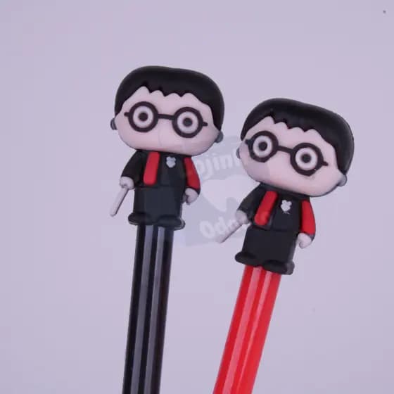 Caneta Personagem Harry Potter Em Gel Fofa | Papelaria Criativa | Geek Anime Gel Papelaria Escolar Divertida