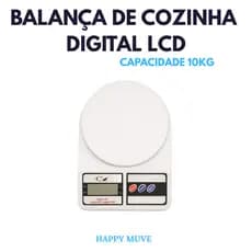 Balança Digital de Cozinha LCD Com Função Tara - Balança Para Cozinha