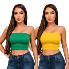 KIT 2 TOP FAIXA RIBANA CANELADO PREMIUM 017