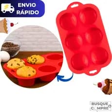Forma para Cupcake Dobrável de Silicone Assadeira Resistente a Temperatura Alta Formas Assadeira