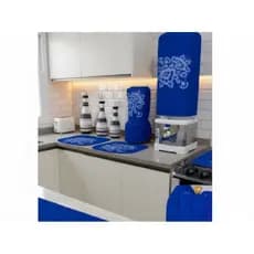 Kit Jogo De Cozinha 7 Peças  Capas Decorativas Estampados Para Cozinha 100% OXFORD