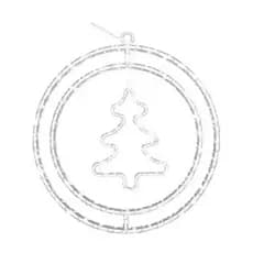 ARGOLA DUPLA NATALINA 80 LEDS BRANCO – FIGURAS ILUMINADAS