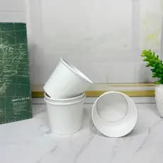 Pote de Papel Branco 150ml - 150 unidades