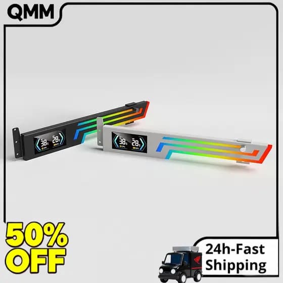 Z X6 ARGB PC Placa Gráfica Suporte VGA 5V 3PIN AURA SYNC Design GPU De Altura Ajustável