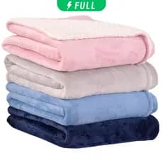 Cobertor de Bebe com Sherpa Dupla Face Coberdrom Maternidade 0,70 x 1,00m