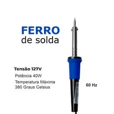 Ferro de Solda 40W Exbom 127V