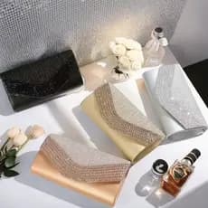 Bolsa envelope com para mulheres, bolsa noite formal com corrente, bolsa para banquetes, bolsa