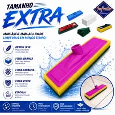2 a 4 Rodo abrasivo lava piso mop esfregão limpeza banheiro vidro porcelanato box