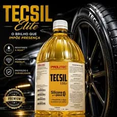 Silicone Para Pneus TECSIL Elite Pretinho Automotivo Brilho Intenso e Resistente