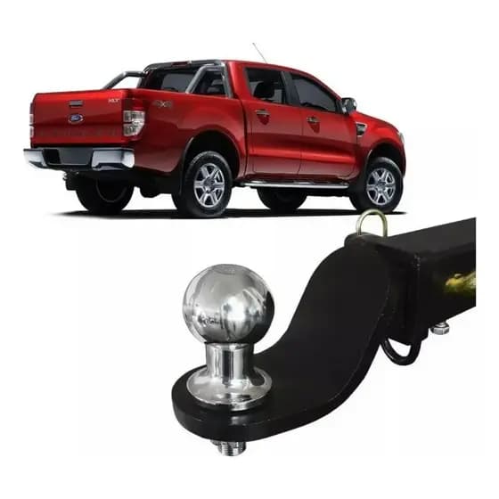 Engate Reboque Ford Ranger Ponteira Removivel Rabicho 1500kg 2024 2025 2026 amarok toro 5x5 16mm todos