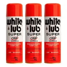 Kit 3 Desengripante Spray Brilhante White Lub Original