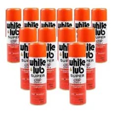kit 12  Desengripante White Lub Lubrificante Antiferrugem Alto Poder Penetrante 300ml