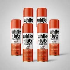 Desengripante White Lub Óleo Protetivo Kit 6un Spray 300ml