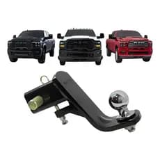 Ponteira Engate Removível Para Reboque Dodge Ram 2500 3500 2020 acima todas 6.5x6.5 16mm com ajuste nao chaqualha
