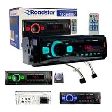 Auto radio Mp3 Roadstar RS-2605BR PLUS bluetooh Rca Fm Sd Usb 7 cores