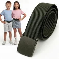 Cinto Infantil Ajustável Leve Confortável Para Calça Bermuda Uniforme Escolar Criança Unissex 90cm