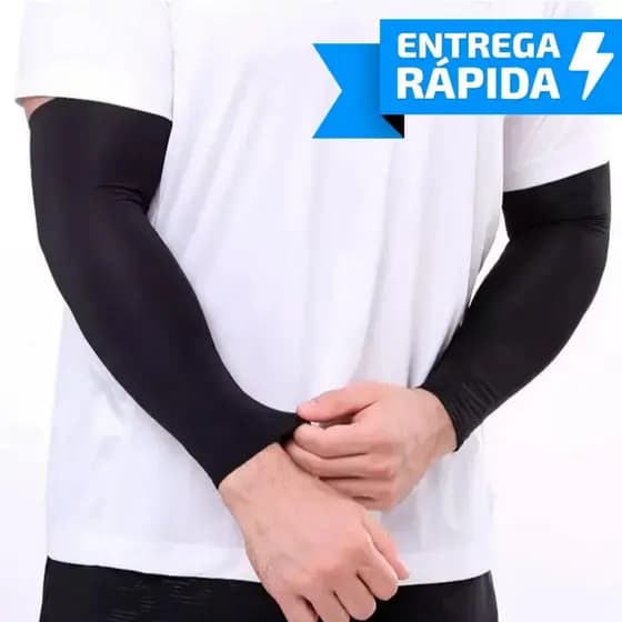 Par Cotoveleira Manguito Proteção Solar Esporte Compressão