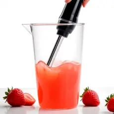 Copo Com Bico Dosador Transparente Acrílico 600 Ml Para Mixer Bebidas Shake Sucos