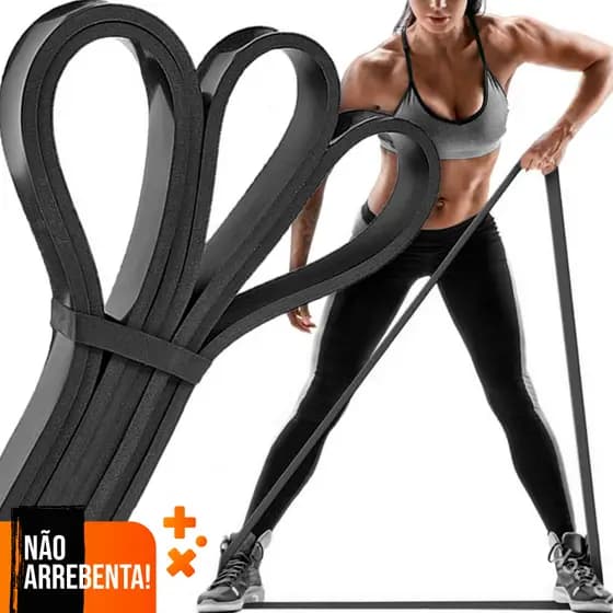 Elastico Extensor Super Band Medio Exercicios Faixa Elastica Treino Cross