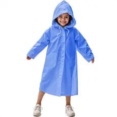 Capa De Chuva Com Capuz Infantil Escolar Tamanho Único Ajustável Colorida Impermeável Proteção