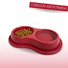 Comedouro Bebedouro Duplo Anti Formiga 400ml Para Cachorro e Gato