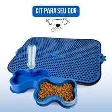Tapete Higiênico Pet Sanitário Canino Comedouro Bebedouro Automático Para Cachorro