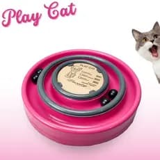 Brinquedo Interativo Para Gatos 2 Pistas 4 Bolinhas Play Cat Anti Estresse